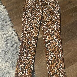 Lily Pulitzer Brown and Black Leopard Print Leggings